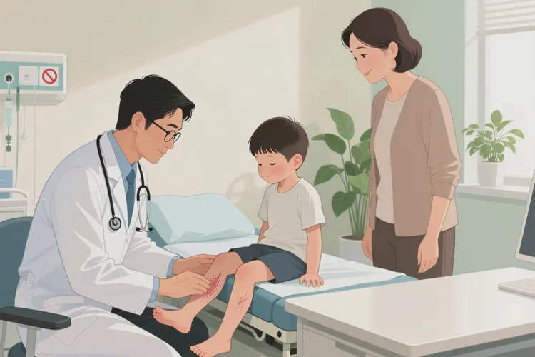 小孩小腿起濕疹可以治愈嗎(圖3)