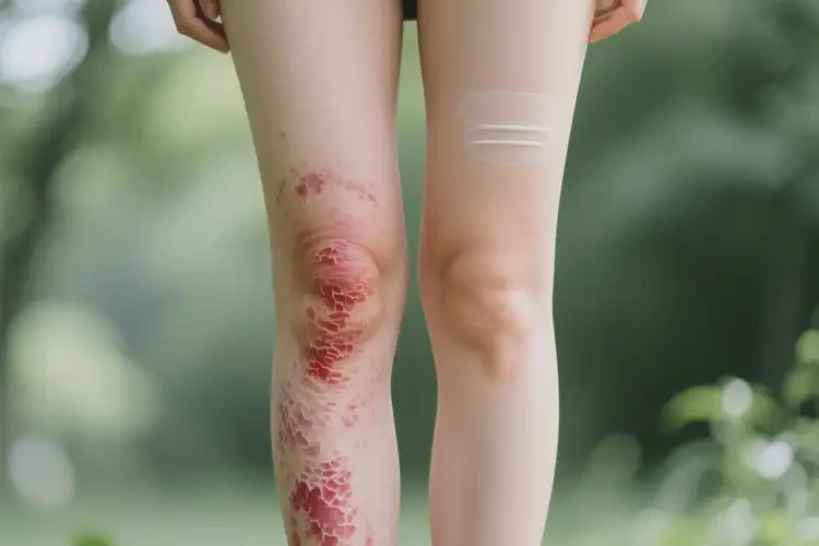 女生大腿上起濕疹可以治好嗎(圖1)