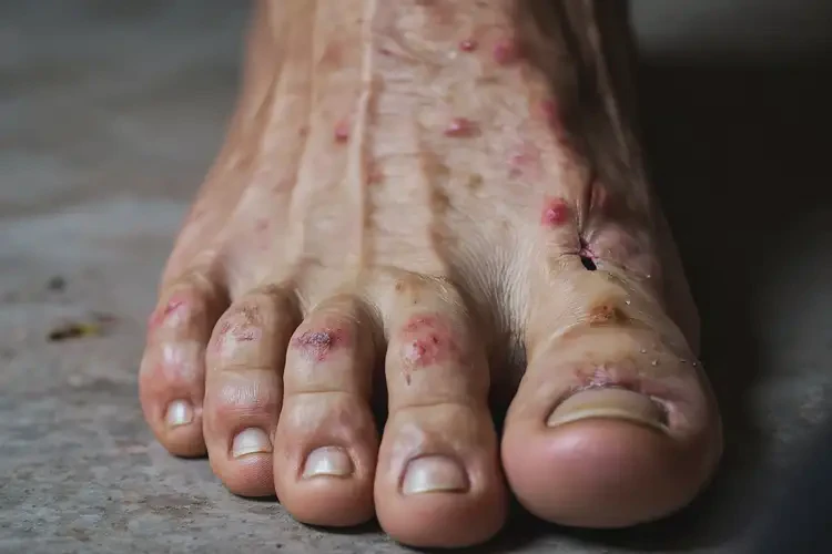 老人腳上出現(xiàn)濕疹可以治好嗎(圖4)