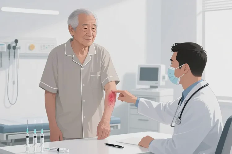 老年人手臂上偶尔长湿疹可以治愈吗(图2)