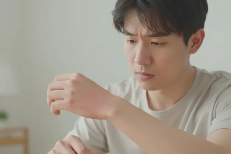 男人手上出現(xiàn)濕疹能靠自己自愈嗎(圖3)