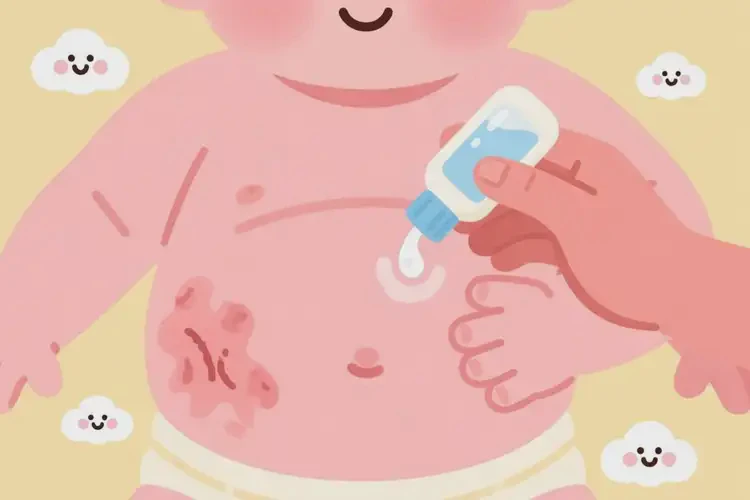 寶寶肚子偶爾起濕疹可以治好嗎(圖1)