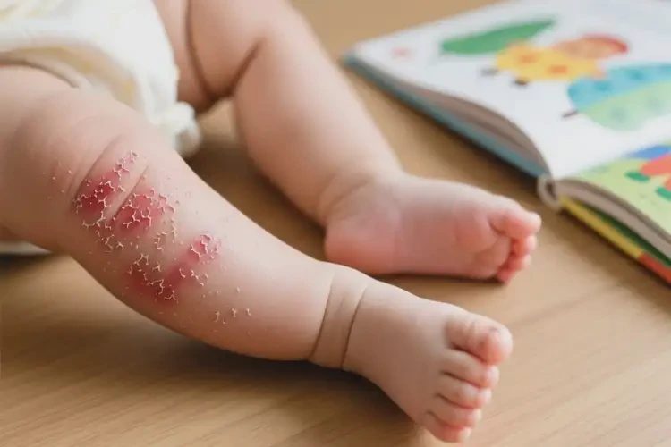 寶寶小腿偶爾起濕疹可以治好嗎(圖1)