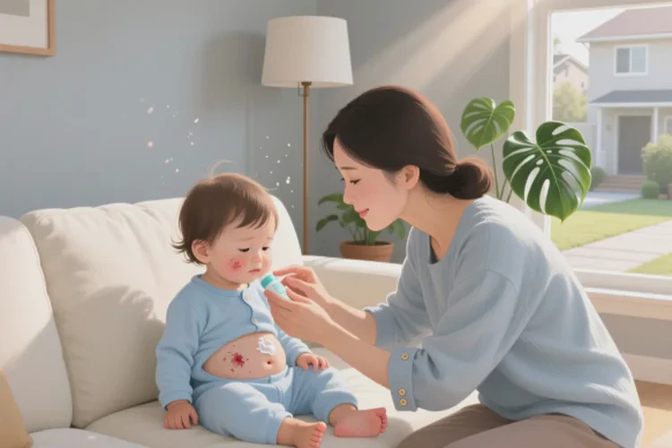 小學(xué)生肚子上出現(xiàn)濕疹能靠自己自愈嗎(圖1)