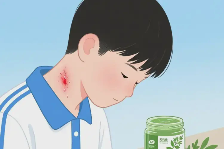 中學生脖子出現(xiàn)濕疹可不可以根治(圖4)