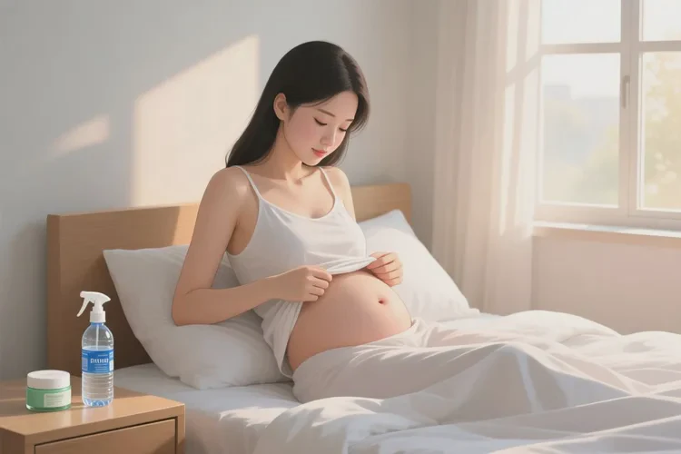 哺乳期媽媽肚子上出現(xiàn)濕疹能靠自己自愈嗎(圖1)