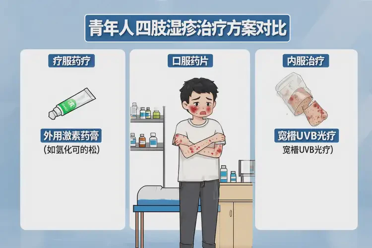 青年人四肢偶爾長(zhǎng)濕疹可不可以根治(圖4)