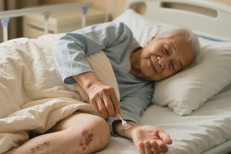 高齡老人大腿上出現(xiàn)濕疹可不可以根治(圖2)