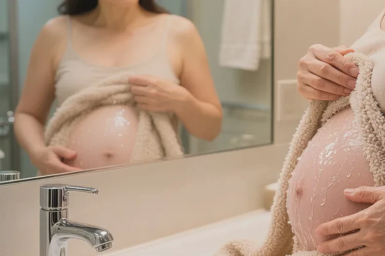 哺乳期媽媽肚子上長濕疹能靠自己自愈嗎(圖2)