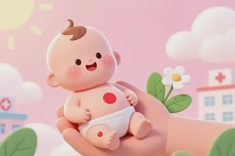 嬰幼兒肚子上有濕疹可以治好嗎(圖1)