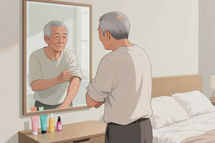 老年人手臂上出濕疹可以治愈嗎(圖4)