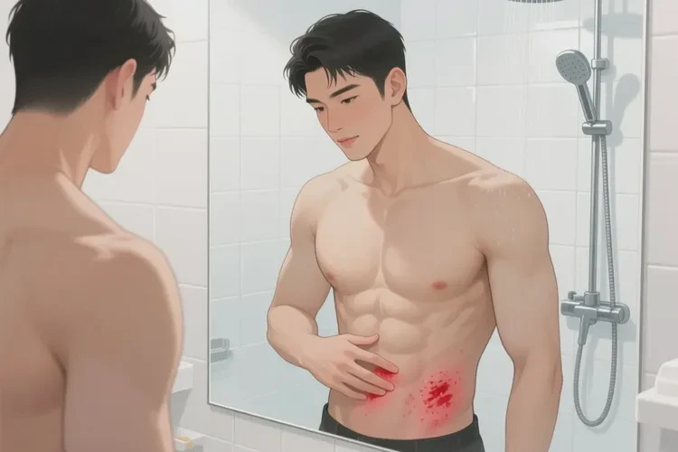 男人肚子上出現(xiàn)濕疹能靠自己自愈嗎(圖1)