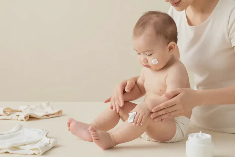嬰兒小腿上容易起濕疹可以治愈嗎(圖1)