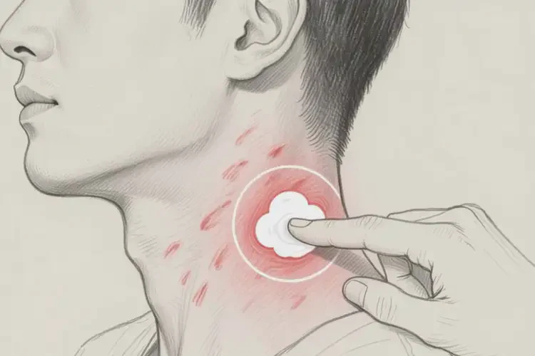 男生脖子上容易長濕疹可以治好嗎(圖1)