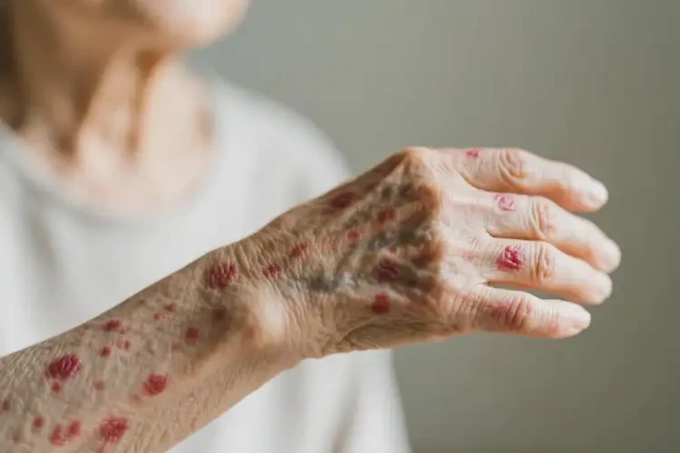 老年人手臂上偶爾長濕疹可以治好嗎(圖2)