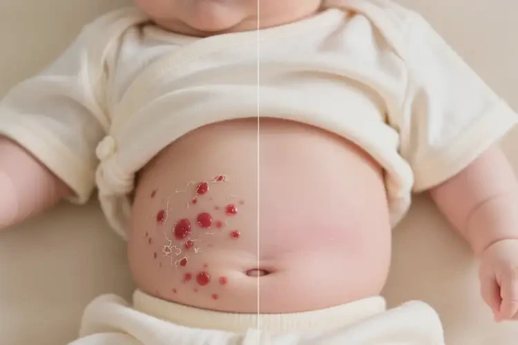 小兒肚子上長濕疹可以治好嗎(圖4)