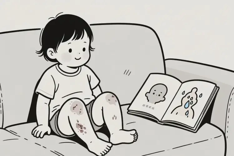 幼兒大腿上偶爾長濕疹可以治好嗎(圖1)