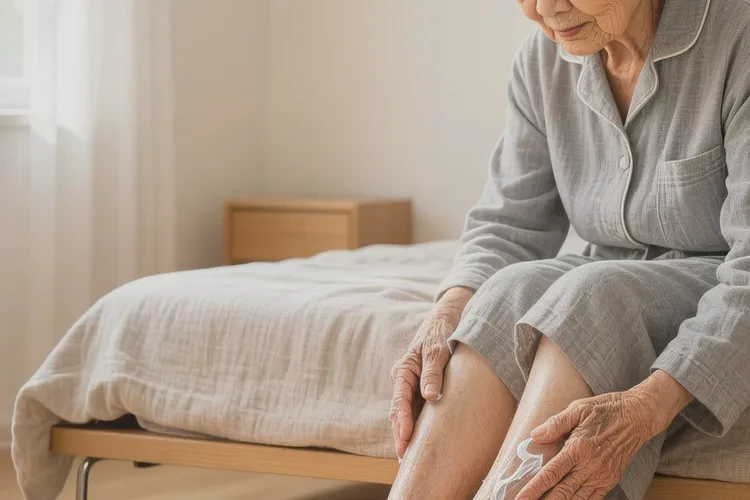 老人脚上长湿疹可以治愈吗(图1)