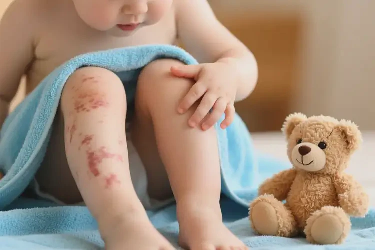孩子小腿上有濕疹可以治好嗎(圖3)