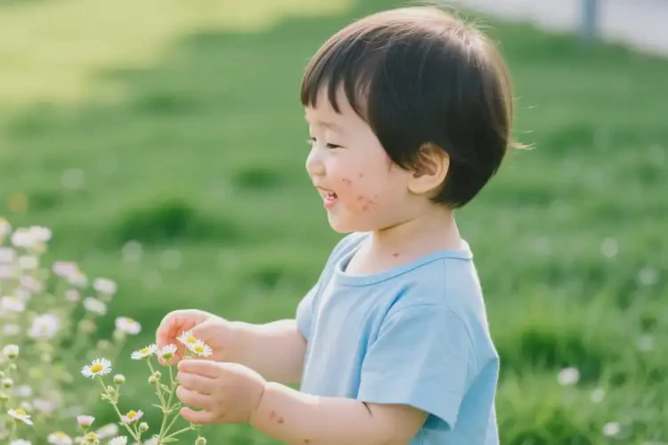 孩子脖子偶爾起濕疹可以治好嗎(圖1)