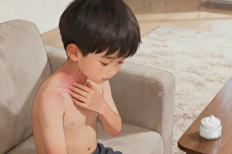 兒童脖子上偶爾起濕疹可以治愈嗎(圖1)