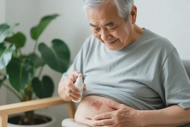 高齡老人肚子上經(jīng)常起濕疹可不可以根治(圖1)