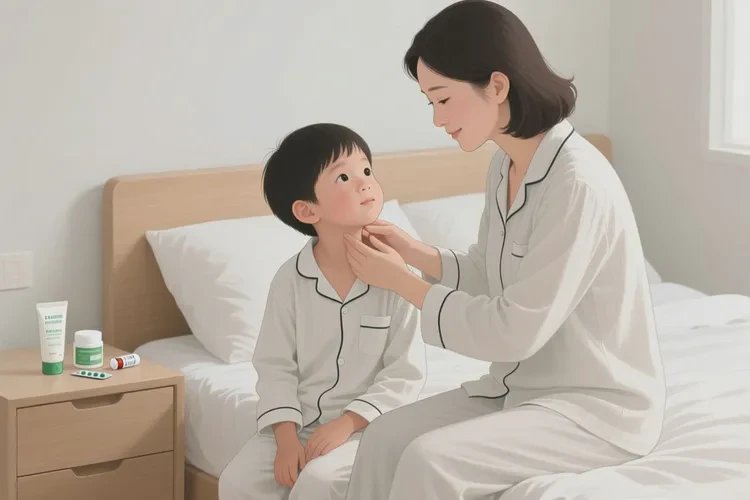 兒童脖子容易起濕疹可以治愈嗎(圖2)