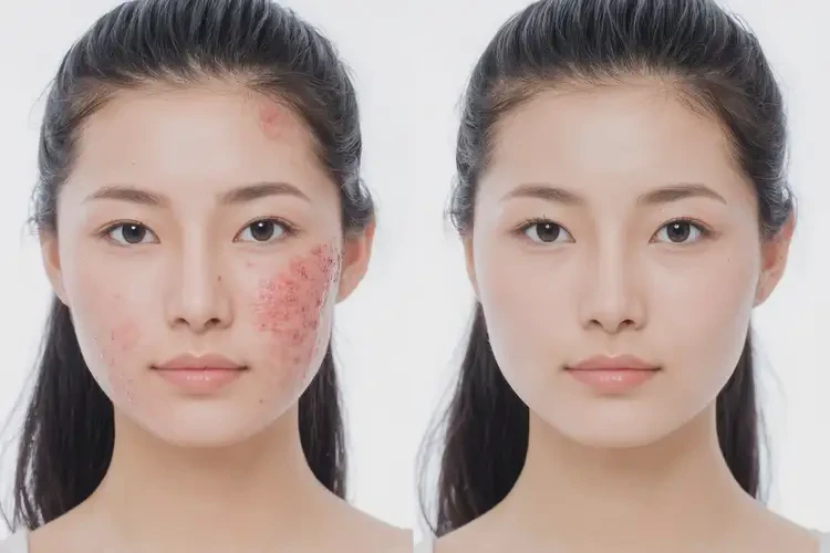 女生臉上容易長濕疹可以治好嗎(圖4)