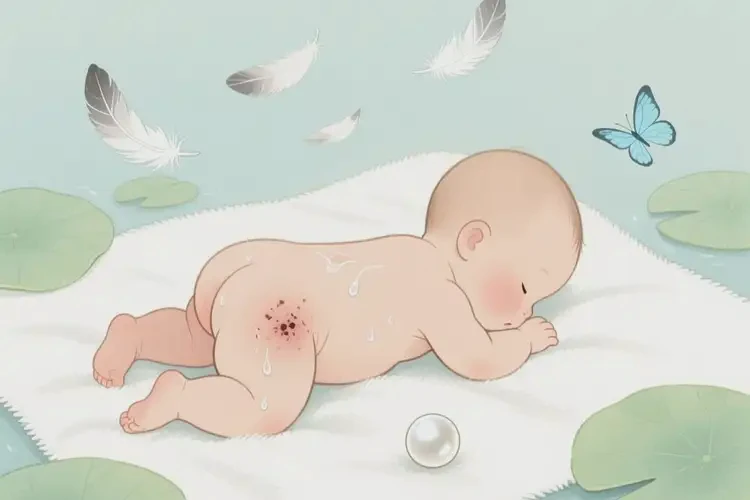 寶寶屁股上經(jīng)常長濕疹可以治好嗎(圖1)