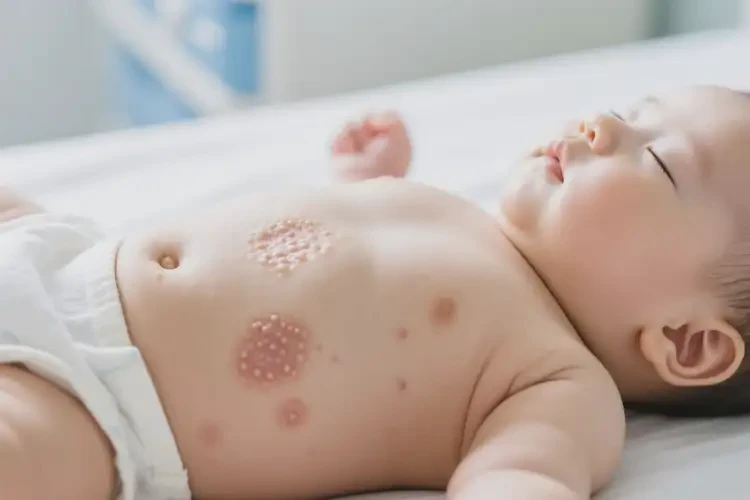 寶寶肚子上經(jīng)常起濕疹可以治好嗎(圖2)