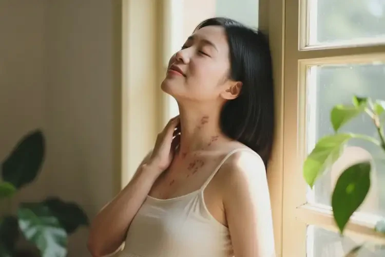 產(chǎn)婦脖子上偶爾長濕疹可以治好嗎(圖1)