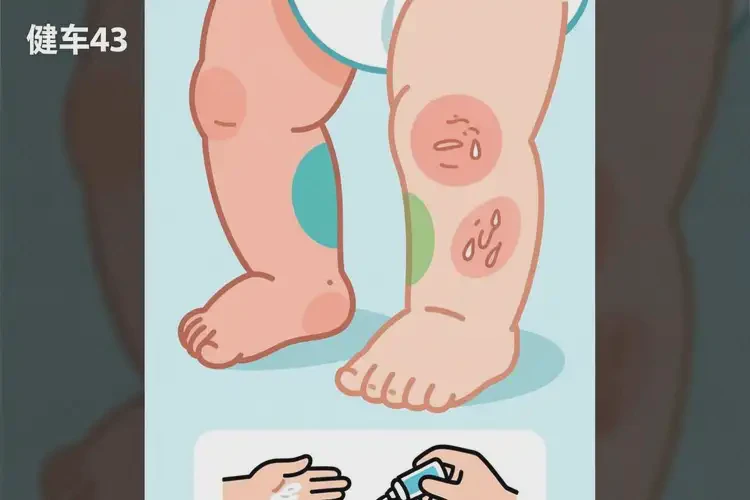 嬰兒小腿上出現(xiàn)濕疹可以治好嗎(圖1)