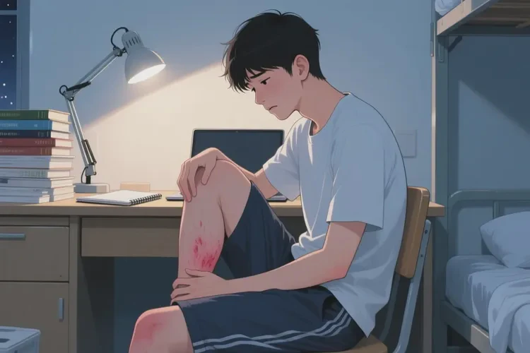 大學(xué)生大腿偶爾長濕疹能靠自己自愈嗎(圖1)