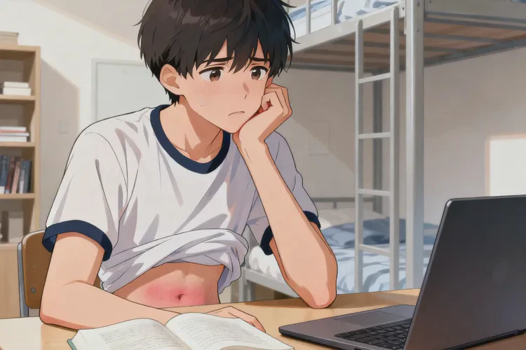 大學(xué)生肚子容易起濕疹能靠自己自愈嗎(圖1)