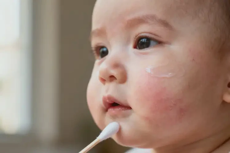 嬰兒臉上偶爾長濕疹可以治好嗎(圖4)