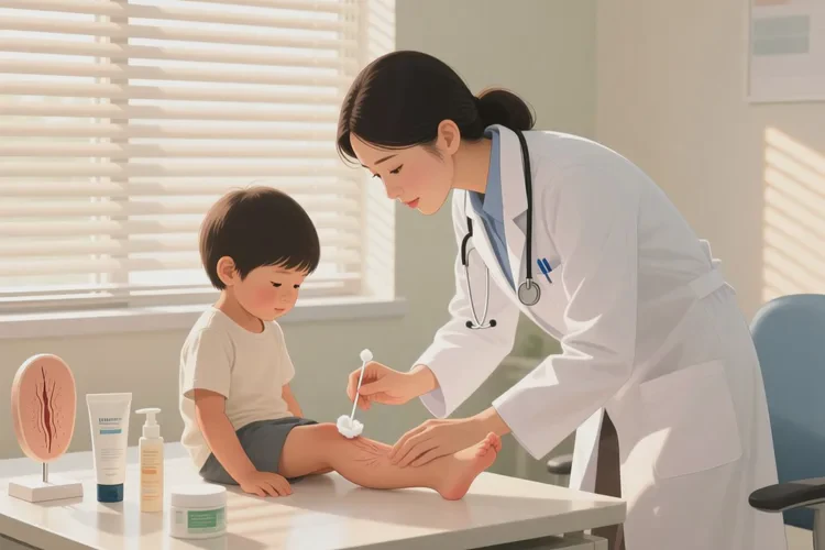 孩子小腿上有濕疹可以治愈嗎(圖2)