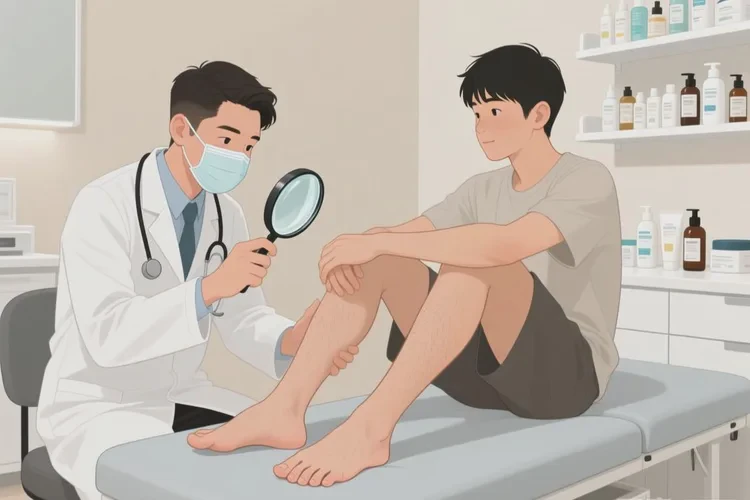 青年人腳上有濕疹能靠自己自愈嗎(圖1)