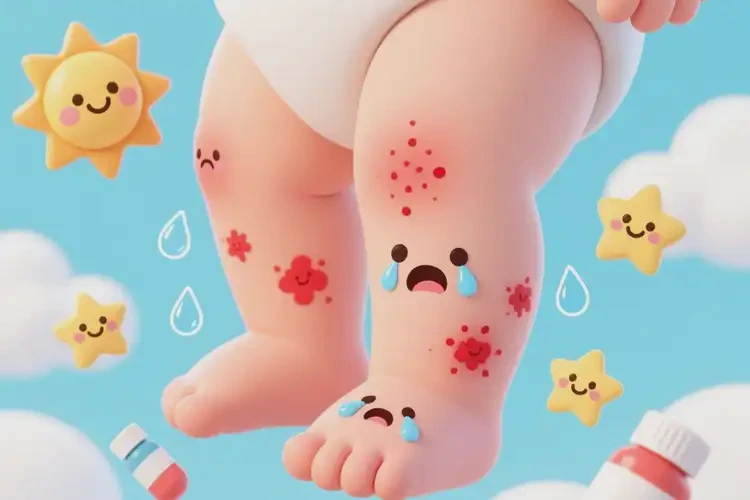 寶寶小腿上經(jīng)常長(zhǎng)濕疹可以治好嗎(圖2)