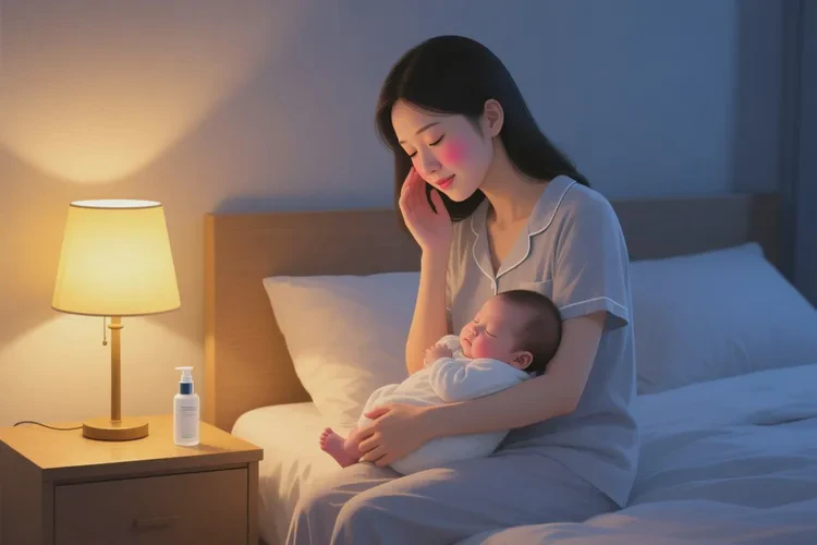 哺乳期媽媽臉上出濕疹能靠自己自愈嗎(圖1)