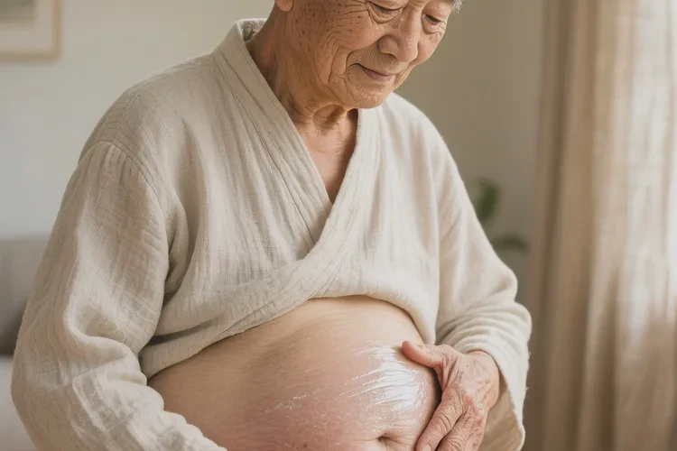 老年人肚子上偶尔长湿疹能靠自己自愈吗(图1)