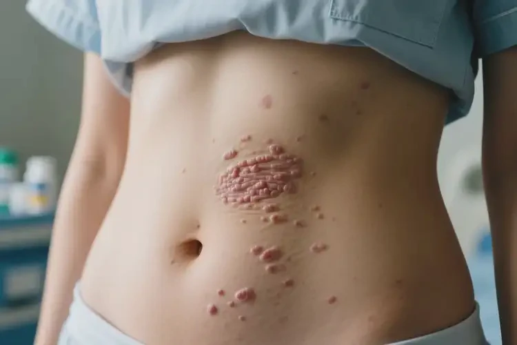 女人肚子上出現(xiàn)濕疹可不可以根治(圖4)