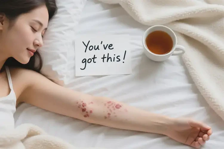 青年人手臂出濕疹可以治好嗎(圖1)