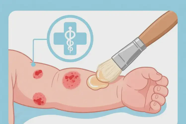 新生兒手臂上出現(xiàn)濕疹可以治好嗎(圖2)