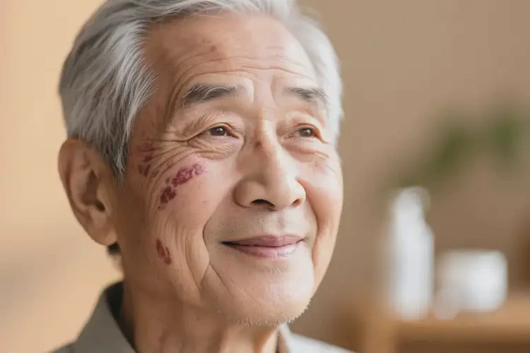 老人面部出現(xiàn)濕疹可以治好嗎(圖3)