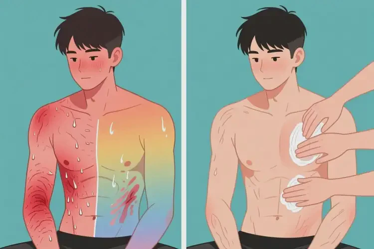 男生肚子上容易長濕疹可以治好嗎(圖2)