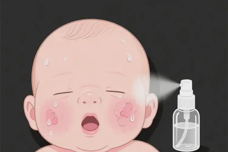 新生兒面部起濕疹可以治好嗎(圖1)