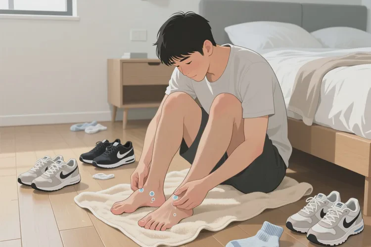 男人腳上出濕疹能靠自己自愈嗎(圖1)