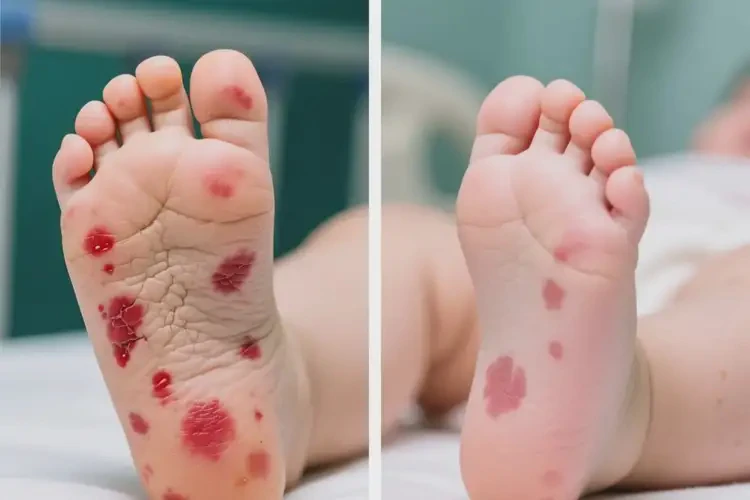 嬰幼兒腳上偶爾長濕疹可以治好嗎(圖2)