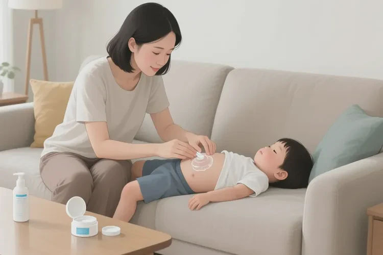 少兒肚子上起濕疹可以治愈嗎(圖2)