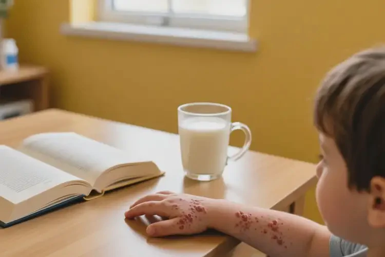 孩子手上出现湿疹可以治好吗(图3)